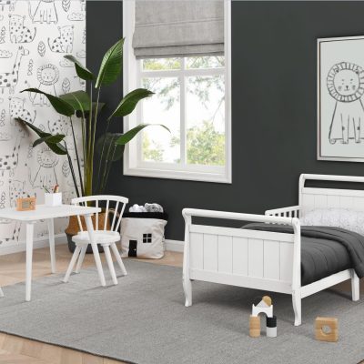 Wood Sleigh Toddler Bed