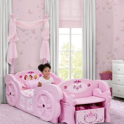 Princess Carriage Convertible Toddler-to-Twin Bed