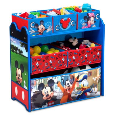 Mickey Mouse 6 Bin Design and Store Toy Organizer