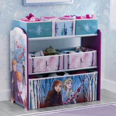 Frozen II Design and Store 6 Bin Toy Organizer