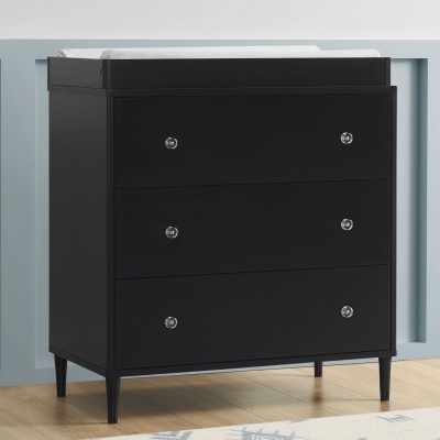 Bowie 3 Drawer Dresser with Changing Top and Interlocking Drawers