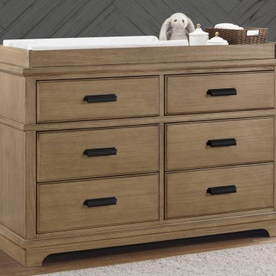 Asher 6 Drawer Dresser with Changing Top and Interlocking Drawers