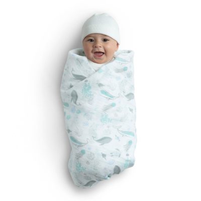 100% Cotton Muslin Baby Receiving Blankets – 2 Pack