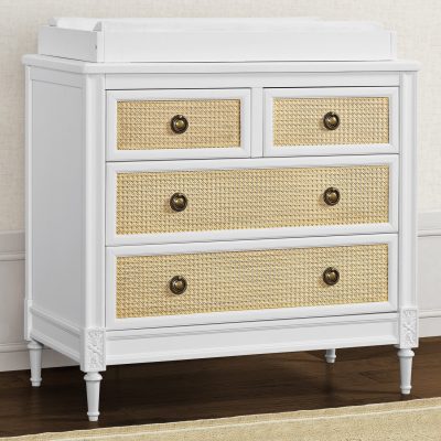 Madeline 4 Drawer Dresser with Changing Top and Interlocking Drawers