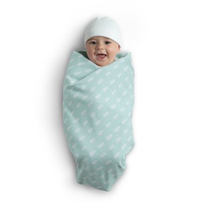 100% Organic Jersey Cotton Baby Receiving Blankets – 2 Pack