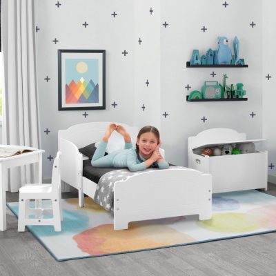 Watercolor Rectangle Area Rug for Kids, 53-Inch x 59-Inch