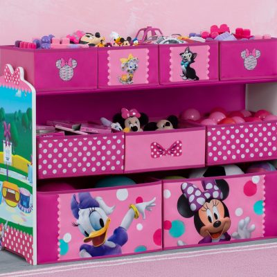 Minnie Mouse Deluxe 9 Bin Design and Store Toy Organizer