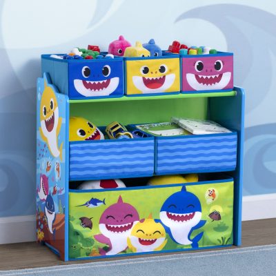 Baby Shark Design & Store 6 Bin Toy Storage Organizer