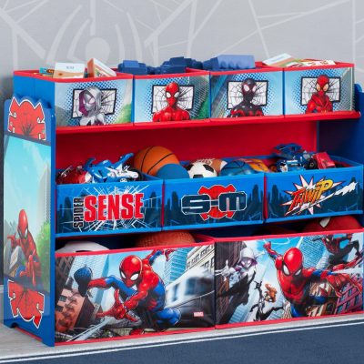 Spider-Man Deluxe 9 Bin Design and Store Toy Organizer