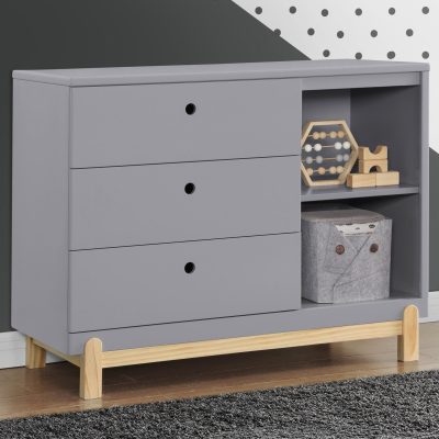 Poppy 3 Drawer Dresser with Cubbies