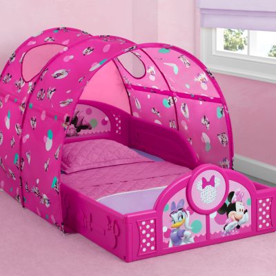 Minnie Mouse Plastic Sleep and Play Toddler Bed with Canopy