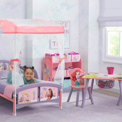 Princess Plastic Toddler Bed with Canopy