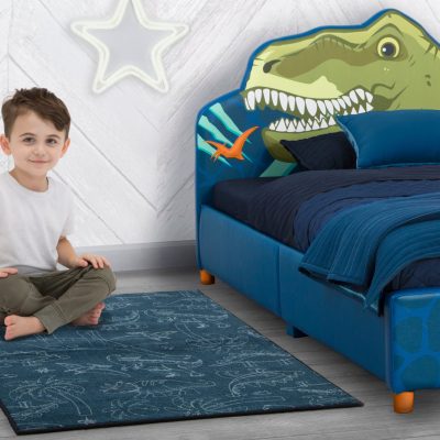 Dinosaur Rectangle Area Rug for Kids, 39-Inch x 59-Inch