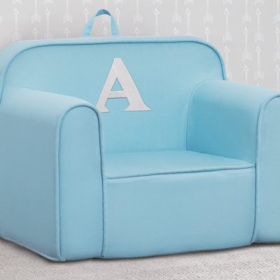 Personalized Monogram Light Blue Cozee Chair