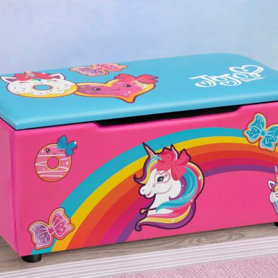 JoJo Siwa Upholstered Storage Bench for Kids