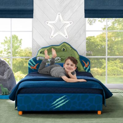 Dinosaur Upholstered Twin Bed