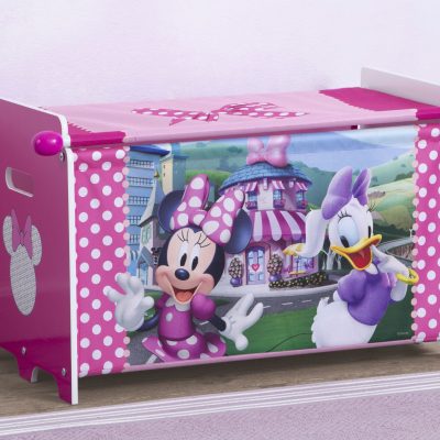 Minnie Mouse Toy Box with Retractable Fabric Top