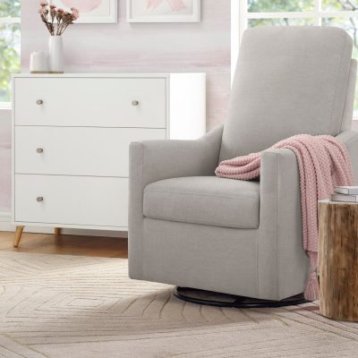 Andie Nursery Glider Swivel Chair with LiveSmart Fabric