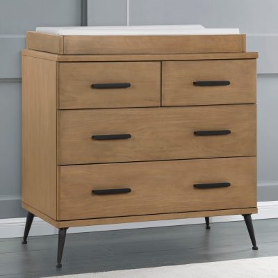 Sloane 4 Drawer Dresser with Changing Top and Interlocking Drawers