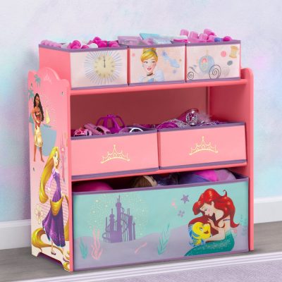 Princess 6 Bin Design and Store Toy Organizer